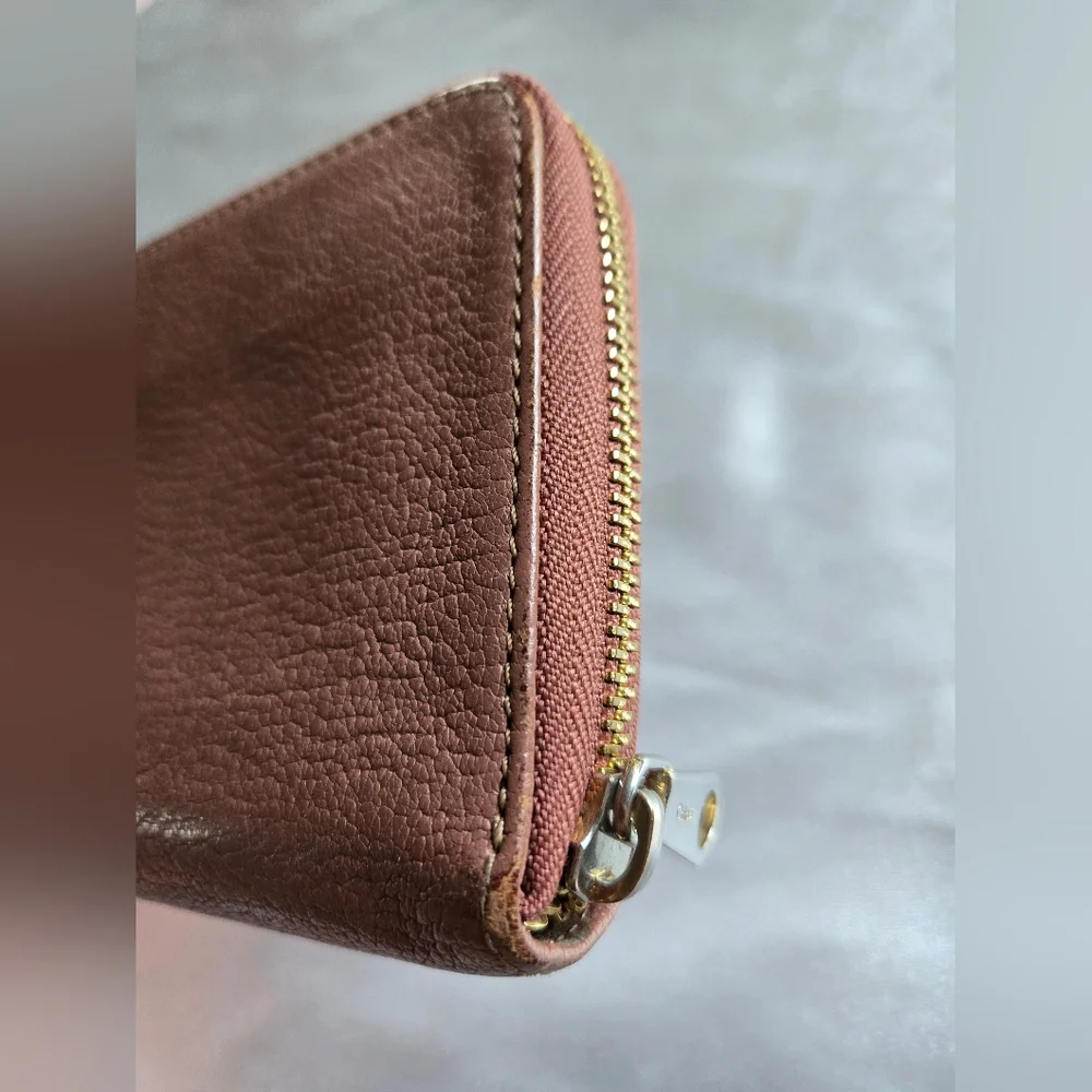 Chloe Mauve Long Leather Wallet - Picture 4 of 14